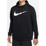 Muška sportski pulover Nike Dri-Fit Hoodie PO Swoosh M - black/white