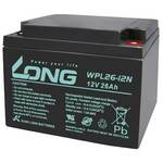 Long WPL26-12N-M WPL26-12N-M olovni akumulator 12 V 26 Ah olovno-koprenasti (Š x V x D) 166 x 125 x 175 mm M5 vijčani priključak nisko samopražnjenje, bez održavanja