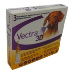 Vectra 3D otopina XS za male pse 3 x 0,8 ml