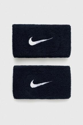 Trake za zglobove Nike 2-pack boja: tamno plava - mornarsko plava. Trake za zglob iz kolekcije Nike. izrađen od upijajućeg