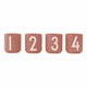 Set od 4 tamnoružičaste šalice od imitacije porculana Design Letters, 0,5 l
