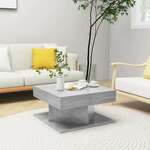 Stolić za kavu siva boja betona 57 x 57 x 30 cm od iverice