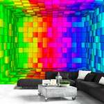 Samoljepljiva foto tapeta - Rainbow Cube 343x245