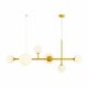 ALDEX 1092K14 | Dione-AL Aldex visilice svjetiljka 2x E27 + 4x E14 žuto, opal