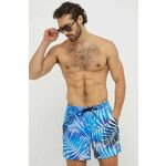 HUGO Surferske kupaće hlače 'CALALA' azur / pastelno plava / tamno plava / crvena