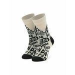 Dječje visoke čarape Happy Socks KPAN01-1900 Bež