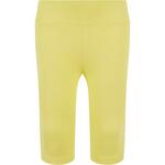 High-waisted shorts for girls - yellow kremasta