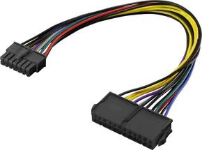 Renkforce struja priključni kabel [1x 14-polni električni muški konektor ATX - 1x 24-polni električni ženski konektor ATX] 25.00 cm šarena boja