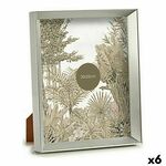 Photo frame Silver Plastic Glass (22,3 x 3,5 x 27,3 cm) (6 Units)
