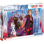 Disney Snježno kraljevstvo 2 Supercolor puzzle 104kom - Clementoni