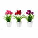 Set s 3 ukrasa u obliku cvijeća Unimasa Tulip