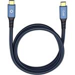 USB 3.0 priključni kabel [1x muški konektor USB-C™ - 1x muški konektor USB-C™] 1.00 m plava boja pozlaćeni kontakti Oehlbach USB Plus CC