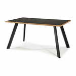 Blagovaonski stol s crnom pločom stola 90x160 cm Duomo – Marckeric