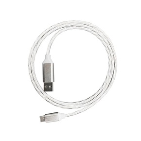 Kabel Lightning USB PLATINET 2A LED - 1m Bijeli