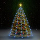 vidaXL Mrežasta svjetla za božićno drvce 150 LED plava 150 cm