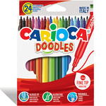 Doodles flomasteri 24kom - Carioca