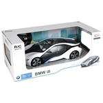 RC BMW i8 Concept auto na daljinsko upravljanje srebrno-crni, 1/14 - Mondo