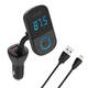 LDNIO Bluetooth C705Q 2USB, USB-C odašiljač FM + Lightning kabel