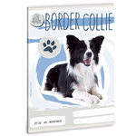Slatke životinje - Border Collie bilježnica na kockice A5