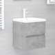 Ormarić s ugrađenim umivaonikom siva boja betona od iverice