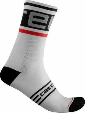 Castelli Prologo 15 Sock Black/White 2XL Biciklistički čarape
