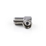 Adapter NEDIS, F konektor (M) na F konektor (Ž), kutni, bulk