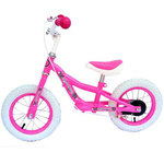 Ružičasti bicikl bez pedala 12" s kočnicom - Spartan