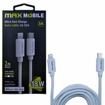 Kabel MAXMOBILE Lightning na USB-C, MFI Apple iPhone CA-001, 2m, bijeli 3858892933787