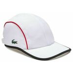 Kapa za tenis Lacoste Men's SPORT Mesh Panel Light Cap - white/red/black