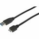 USB 3.0 priključni kabel A/mikro B 0,25 m crni AK-11234