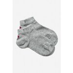 Tommy Hilfiger - Dječje čarape (2-pack) - siva. Dječje kratke sokne iz kolekcije Tommy Hilfiger. Model izrađen od elastičnog materijala. U setu dva para.