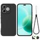 HQ Premium Quality Protuklizna silikonska maskica za Honor 600 Lite Mat Crna