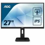AOC Q27P1 monitor, IPS, 27", 16:9, 1920x1080/2560x1440, 60Hz, pivot, HDMI, DVI, Display port, VGA (D-Sub), USB
