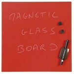Staklena magnetna ploča 38 x 38 cm, Crvena