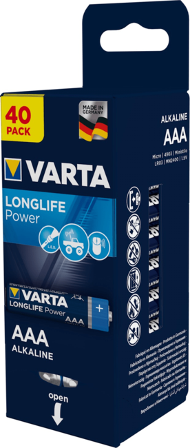Varta 4903121154 Longlife Power AAA Storagebox Foil baterije