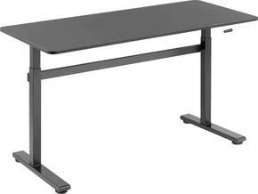 SpeaKa Professional pisaći stol za sjedenje/stajanje SP-9007520 Boja stolne ploče: crna (Š x V x D) 1400 x 700 x 600 mm crna