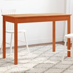 vidaXL Blagovaonski stol voštano smeđi 110x55x75 cm masivna borovina
