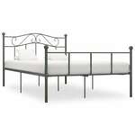 Okvir za krevet sivi metalni 160 x 200 cm