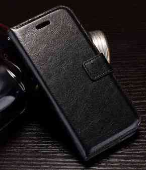 Motorola Moto E4 crna preklopna torbica