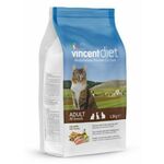 Vincent Diet hrana za odrasle mačke, piletina, 1,5 kg