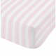 Ružičasto-bijela pamučna posteljina Bianca Check And Stripe, 90 x 190 cm