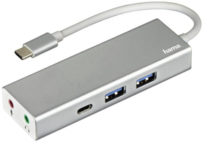 Hama USB 3.1 Type-C HUB (2 USB + 1 Type-C) + 3
