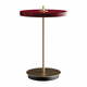 Crvena LED stolna lampa s mogućnosti zatamnjivanja s metalnim sjenilom (visina 31 cm) Asteria Move – UMAGE
