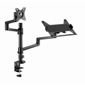 Gembird MA-DA-04 Adjustable desk mount with monitor arm and notebook tray