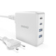 Dudao A100EU GaN 100W 2xUSB-C / 2xUSB-A wall charger white
