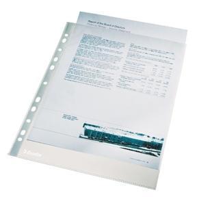Esselte Pocket 38my PP Embossed A4 Clear (100)