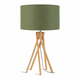 Stolna lampa sa zelenim sjenilom i konstrukcijom od bambusa Good &amp; Mojo Kilimanjaro