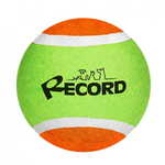 RECORD Fun teniska lopta za pse, guma/filc, 10,2 cm, zeleno-narančasta