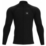 Muška sportski pulover Compressport Seamless Zip Sweatshirt - black
