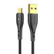 USB na Micro USB kabel Vipfan Nano Gold X07, 3A, 1.2m (crni)